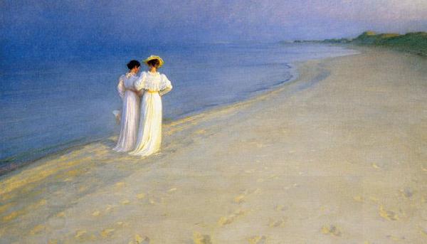 Peder Severin Kroyer Summer evening on Skagen's Southern Beach